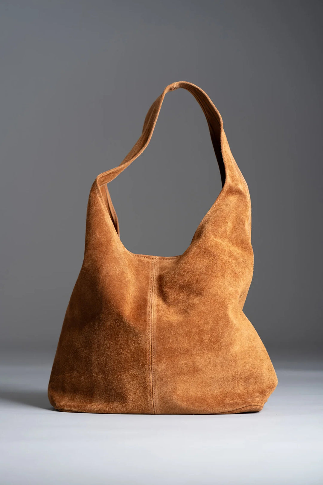 Gia - Brown Sugar Suede Tote