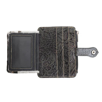 Dixie Pocket Wallet - Credit Card Holder - Black &amp; White