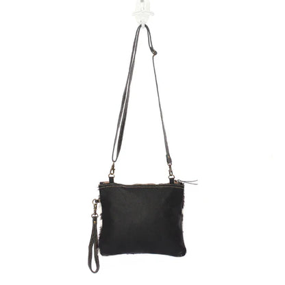 Bronte B&W Cowhide Shoulder Bag