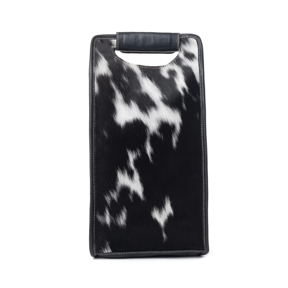 Luxe Cowhide Wine Carrier - 2 Bottles