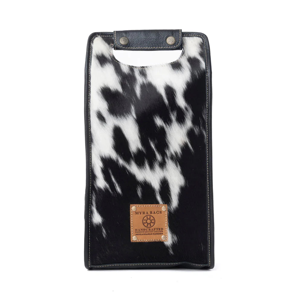 Luxe Cowhide Wine Carrier - 2 Bottles