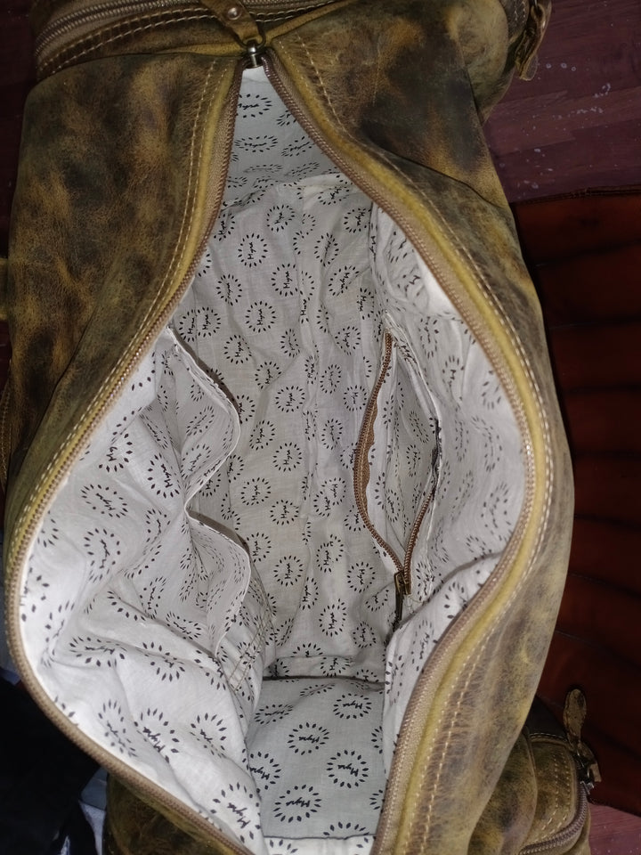 Aged Leather Duffle