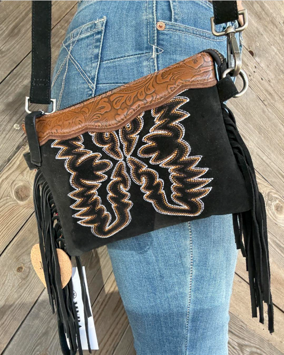 Danika Western Suede Crossbody