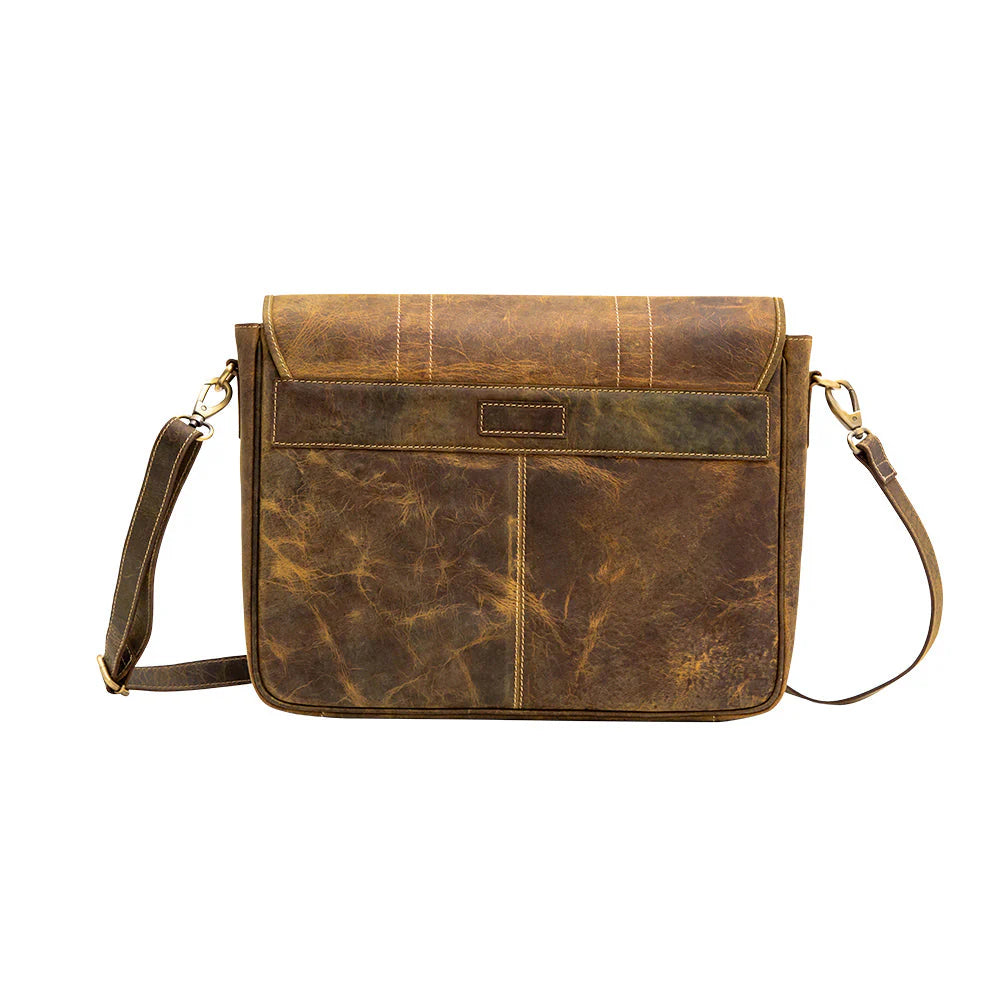 Shaye Aged Leather Satchel