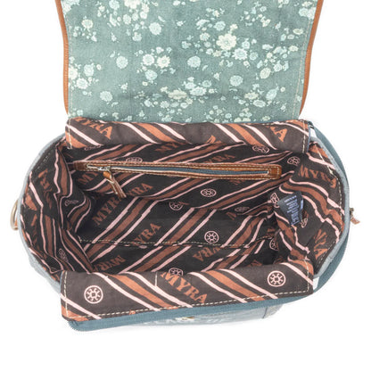 Trinny - Recycled Denim & Leather Bag