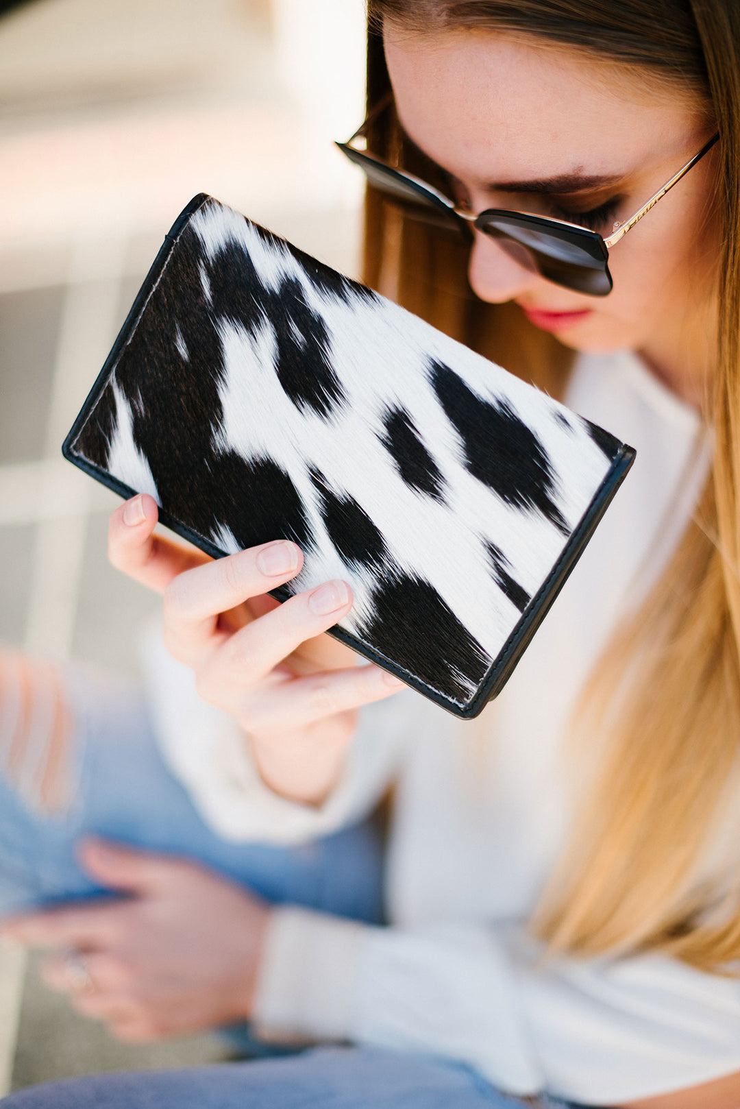 Zuri Slimline Wallet - B &amp; W