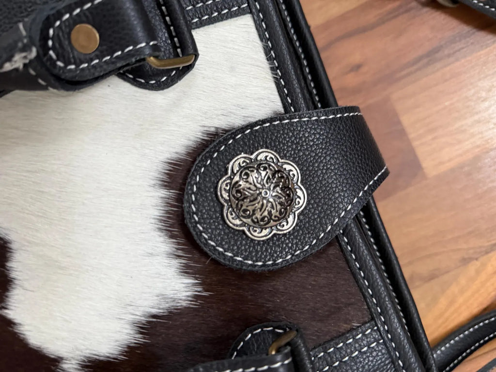 Shelley Cowhide Handbag + Shoulder Strap