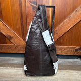 Carlie Cowhide Sling Bag - Dark Cowhide