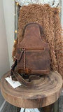 Highland Sling Bag - Vintage Aged Leather