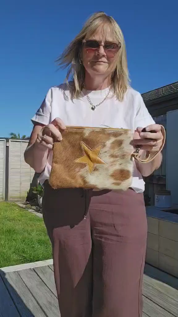 Starlet Cowhide Pouch/Clutch