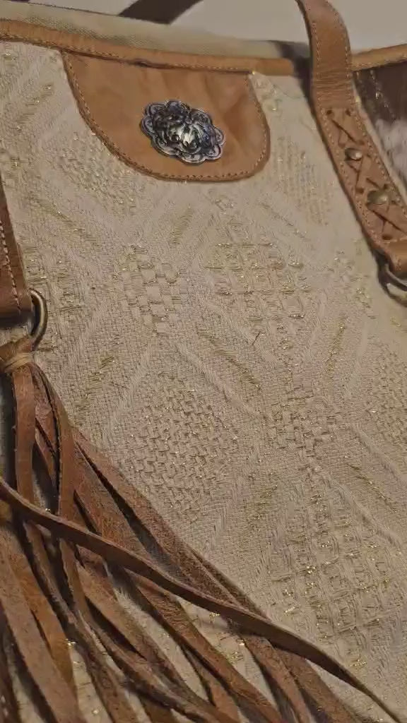 Shelley Cowhide Handbag + Shoulder Strap