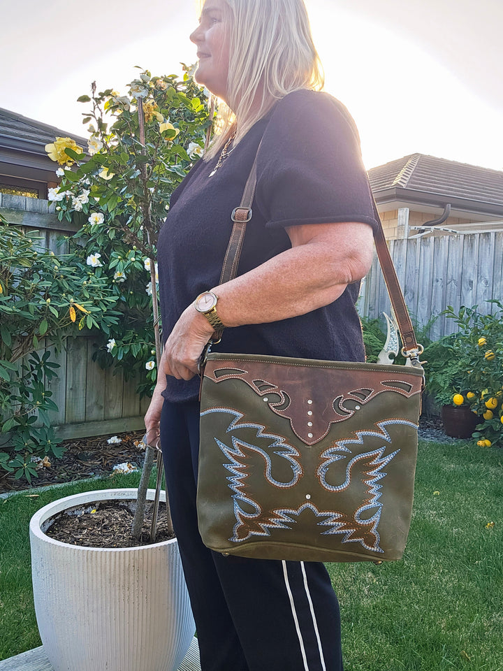Nikita - Olive Shoulder Bag