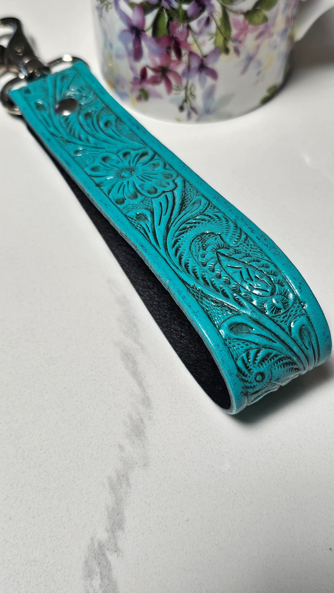 Large Turquoise Key Fob