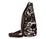 Carlie Cowhide Sling Bag - Dark Cowhide