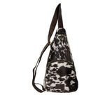 Carlie Cowhide Sling Bag - Dark Cowhide