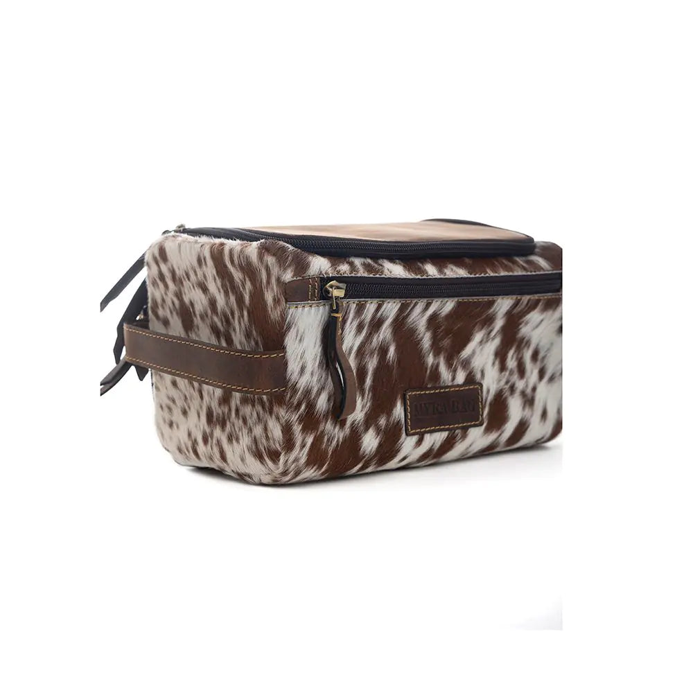 Cowhide Makeup Kit / Toilet Bag - Jersey