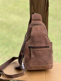 Highland Sling Bag - Vintage Aged Leather