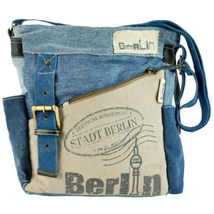 Greta - Recycled Denim & Canvas Bag