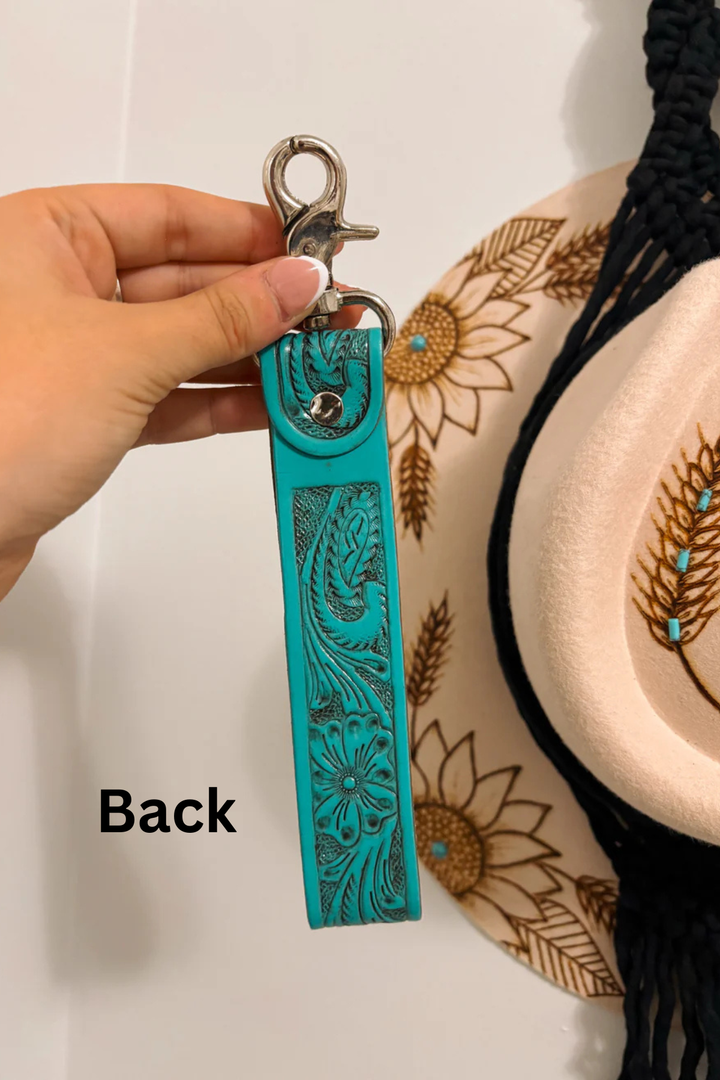 Chunky Turquoise Key Fob