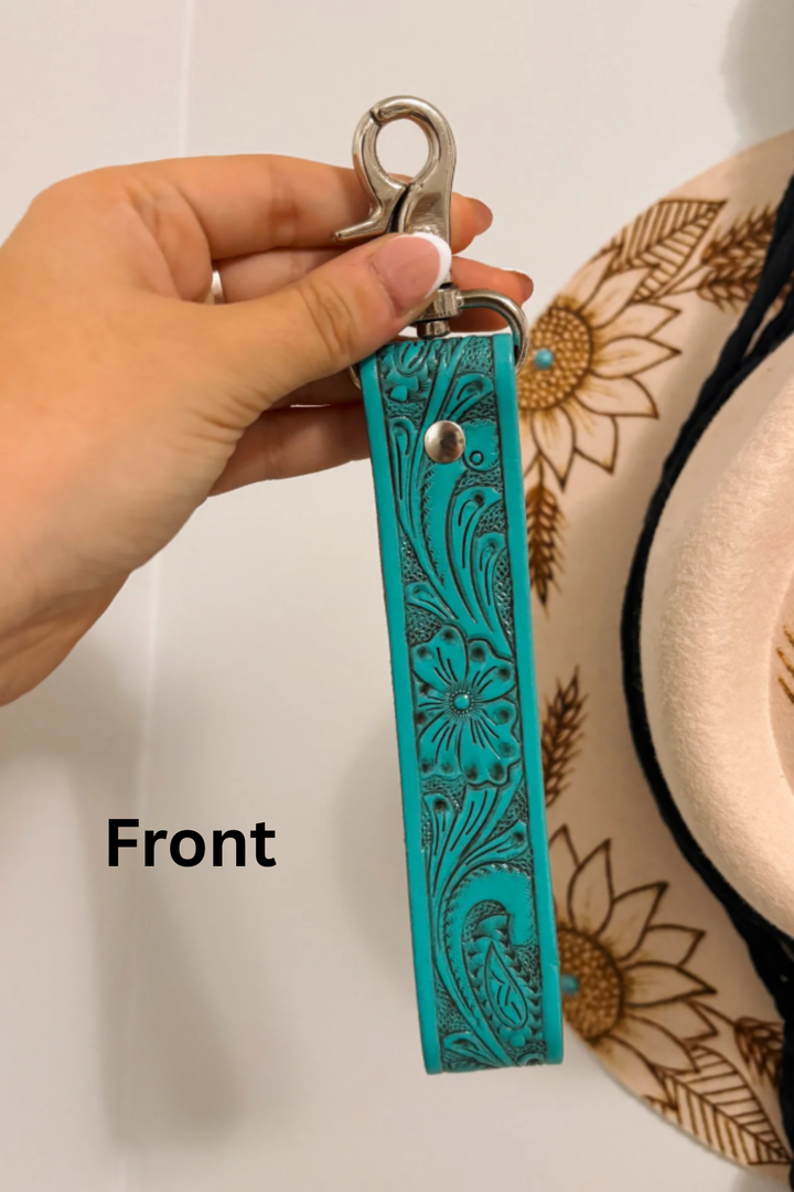 Chunky Turquoise Key Fob
