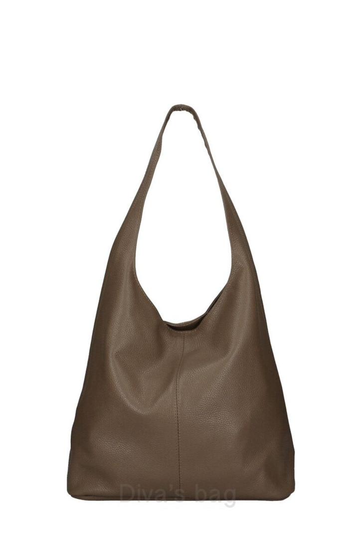 Ally - Rich Mushroom - Italian Leather