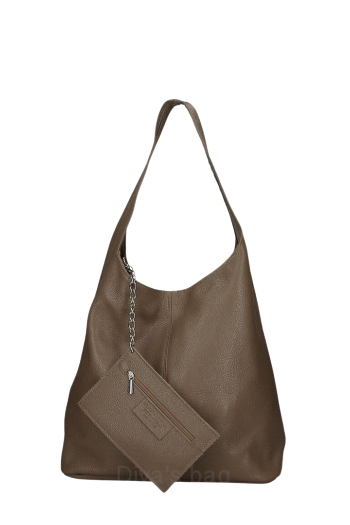 Ally - Rich Mushroom - Italian Leather