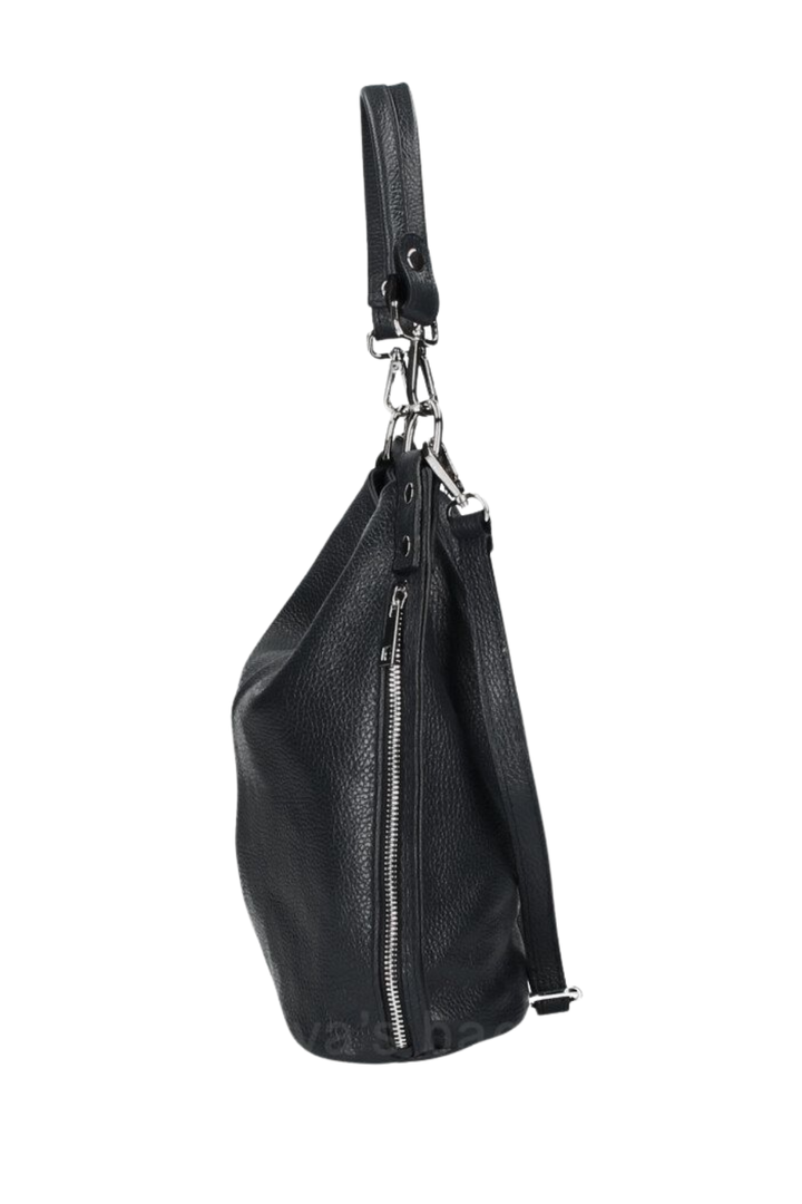 Becky - Jet Black (2 Strap Design)