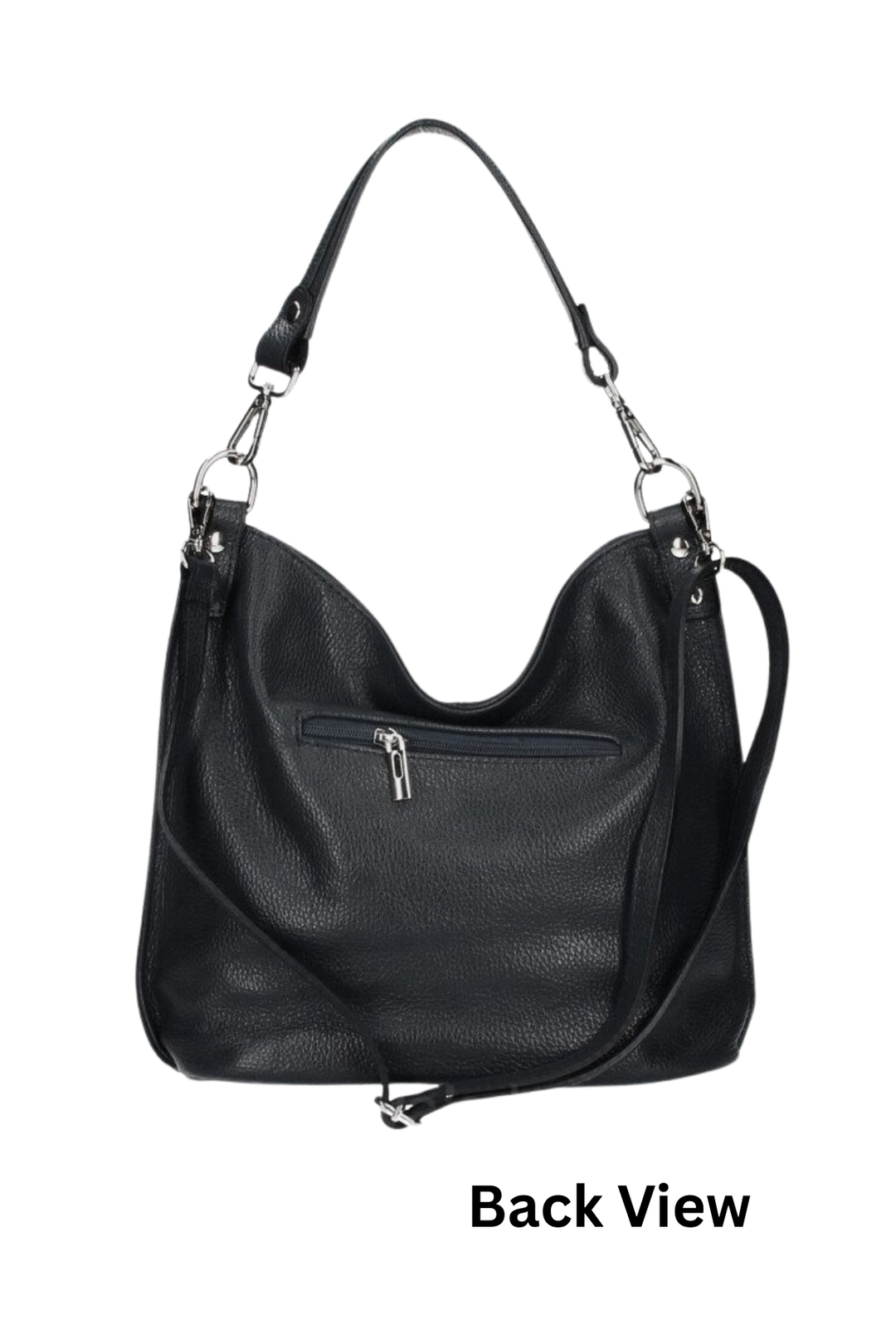 Becky - Jet Black (2 Strap Design)