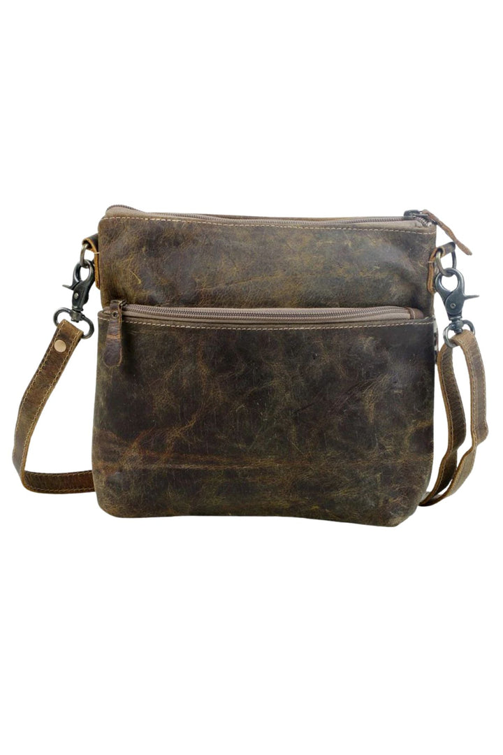 Fee- Aged Leather Shoulder Bag