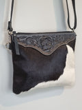 Sally - Tooled Leather & Cowhide