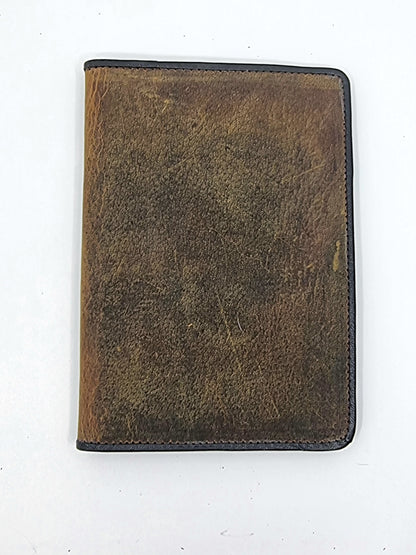 Aged Leather Passport Holder