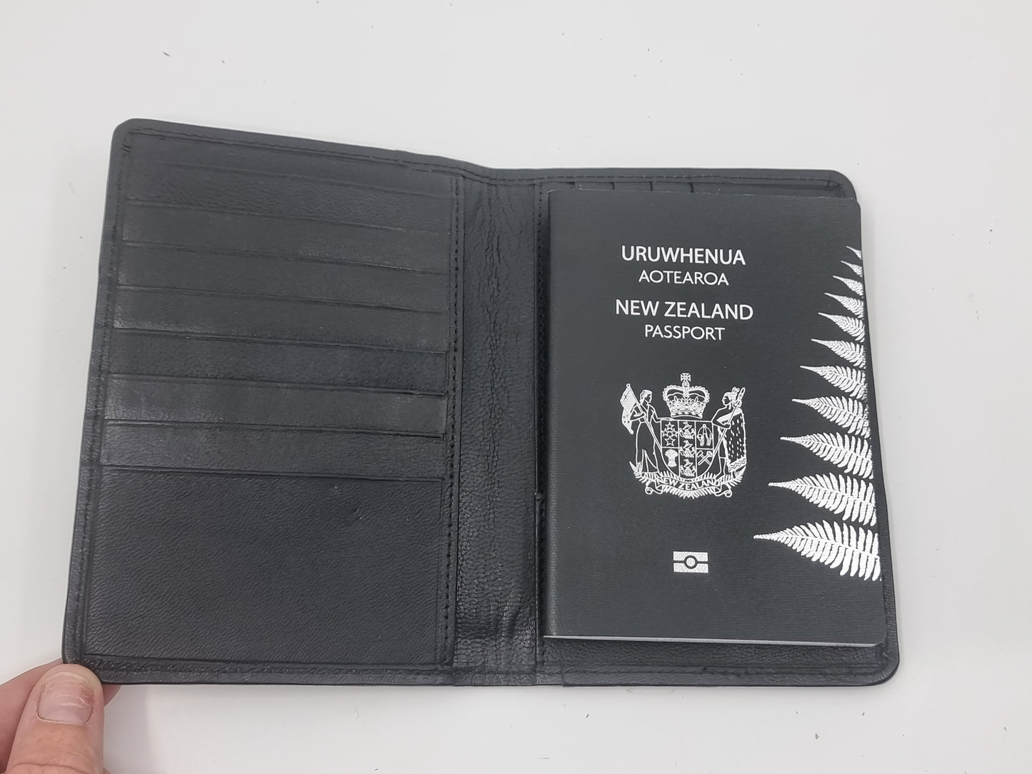 Aged Leather Passport Holder