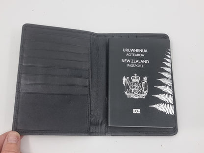 Aged Leather Passport Holder