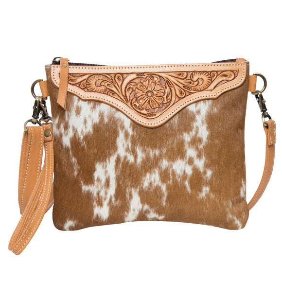 Sally - Tooled Leather & Cowhide
