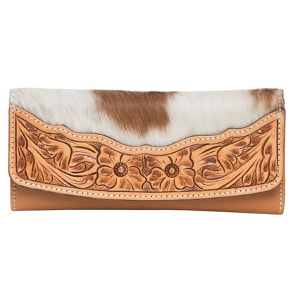 Tammy Wallet - TAN & WHITE