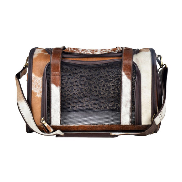 Brown & White  DOG CARRIER - Small Dog