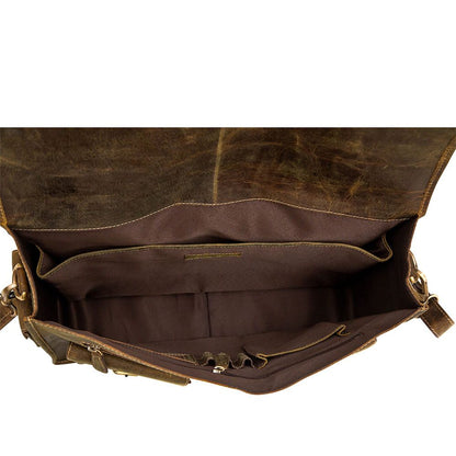 Shaye Aged Leather Satchel